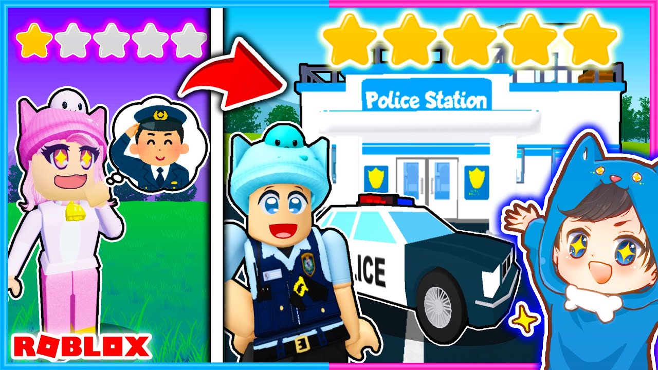 初心者がプロの警察署を作るロブロックス👮‍♂️👮‍♀️【 ROBLOX / ロブロックス 】