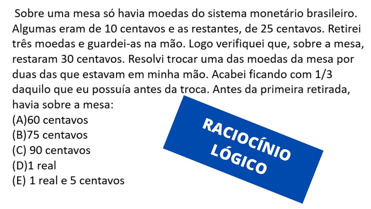 🔴FGV | SAD PE | 2009 | RACIOCÍNIO LÓGIGO E MATEMÁTICA | Equação do Primeiro Grau