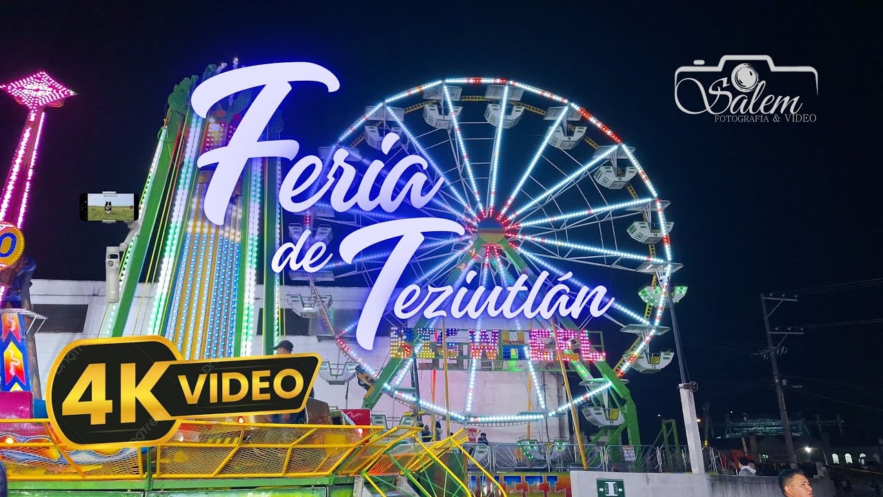 Recorrido COMPLETO de la Feria TEZIUTLÁN 2025 | UHD 4K