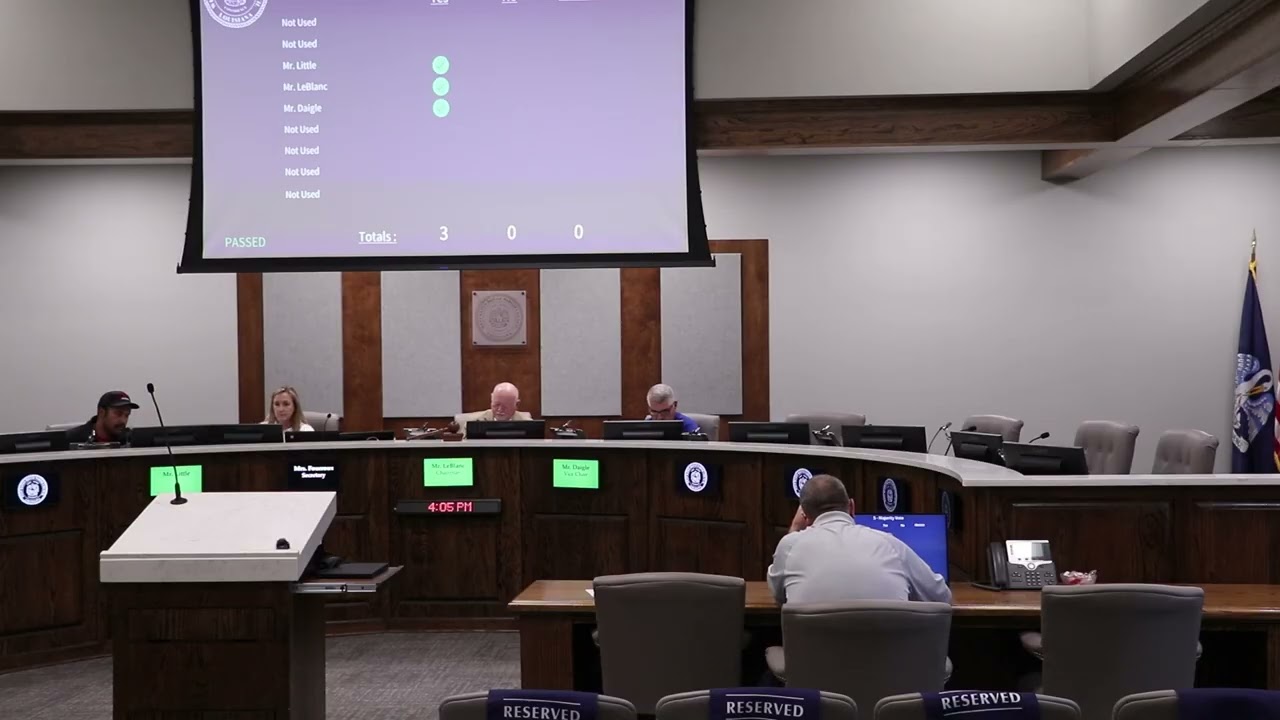 West Baton Rouge Fire District 1 Civil Service Board February 9th, 2026