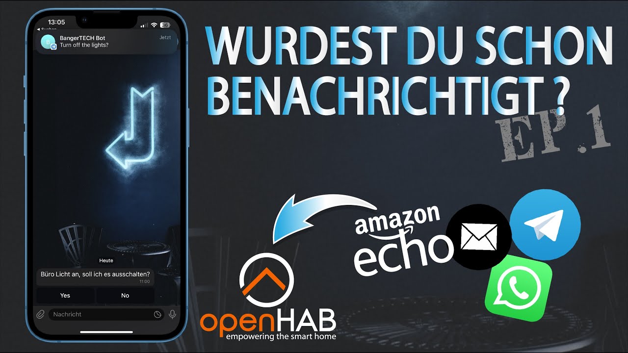 openHAB Notifications | EP.1 | Der große openHAB Benachrichtigung Check | APP | Alexa | e-mail