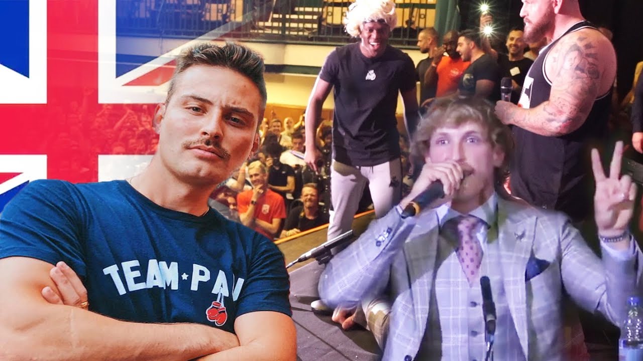 U.K. LOGAN PAUL VS KSI PRESS CONFERENCE (behind the scenes)