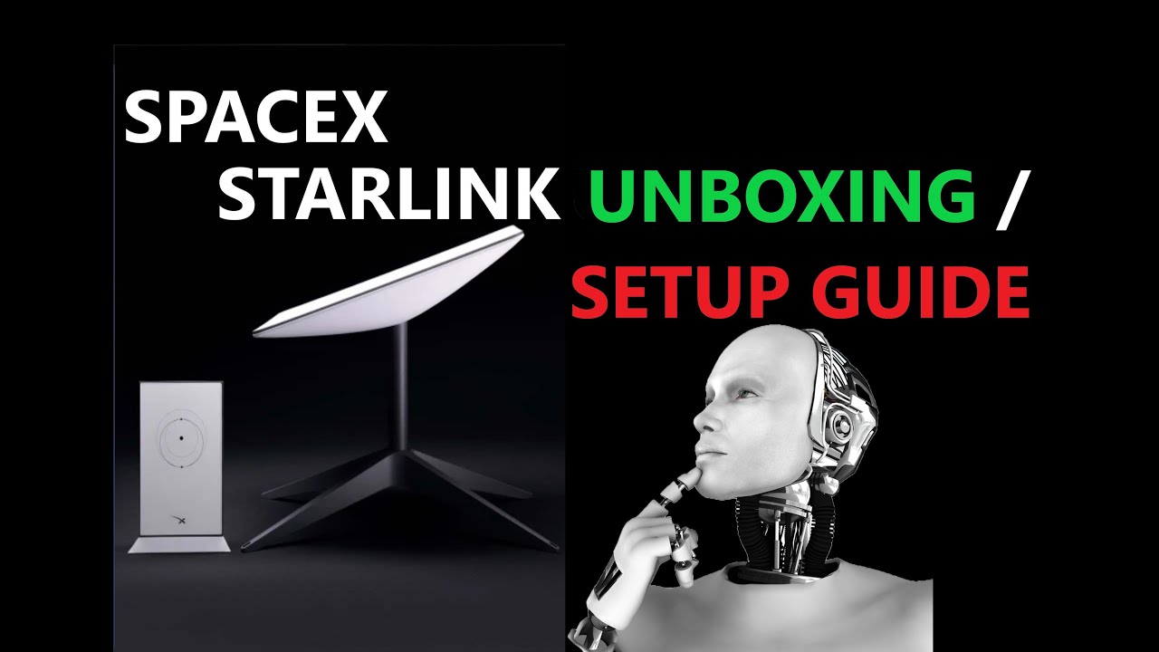 Unboxing / Setup Guide - SpaceX Starlink Satellite Dish - Wireless Internet Router Ethernet Adapter