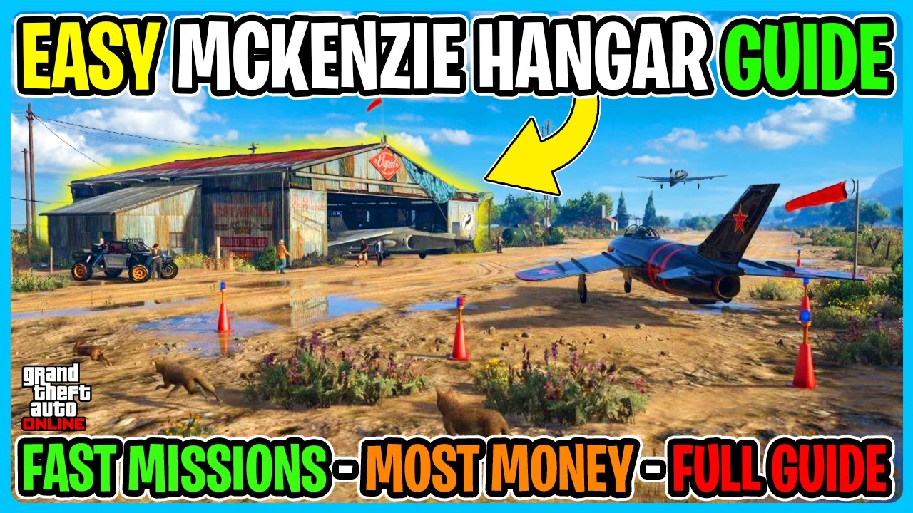 GTA Online Easy Solo Mckenzie Field Hangar Guide (Solo Oscar Guzman Flies Again Guide)