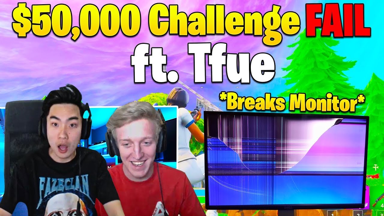 Tfue Reacts to RiceGum BREAKING MONITOR after LOSING $50,000 Donation!