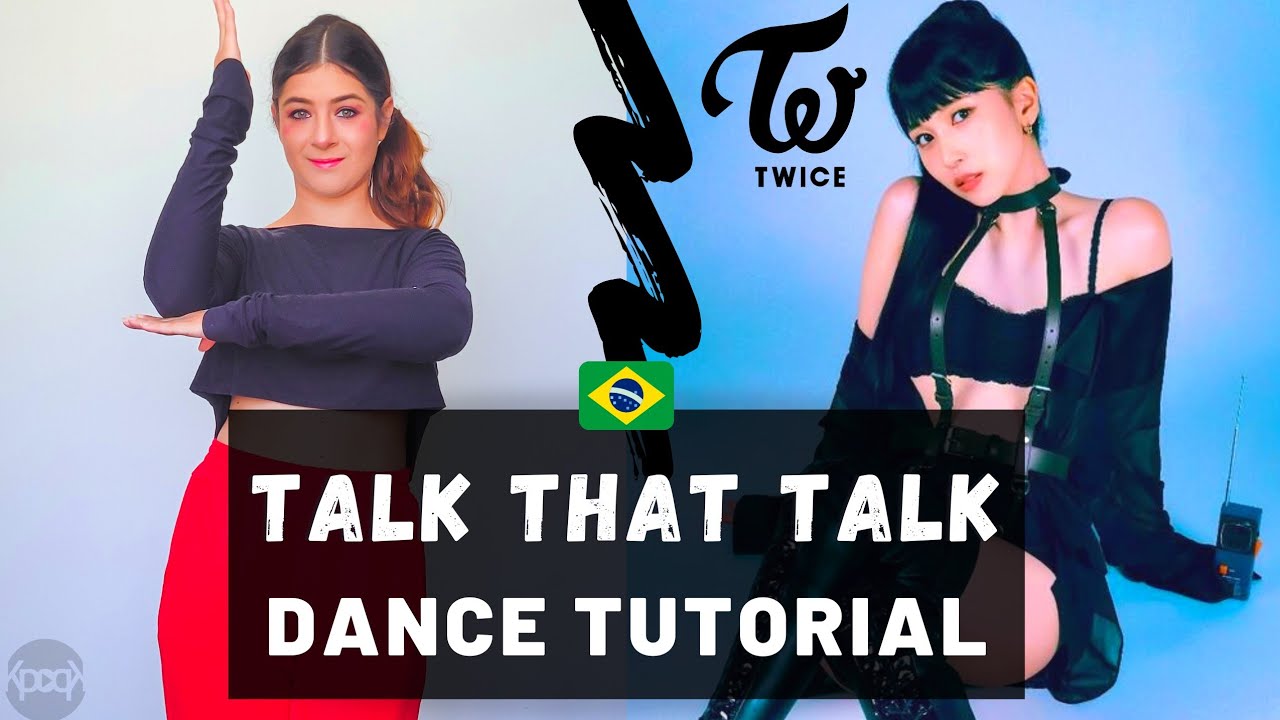 [TUTORIAL] como dançar TALK THAT TALK do TWICE 트와이스 | Dance tutorial mirroed | em português | KPOPK