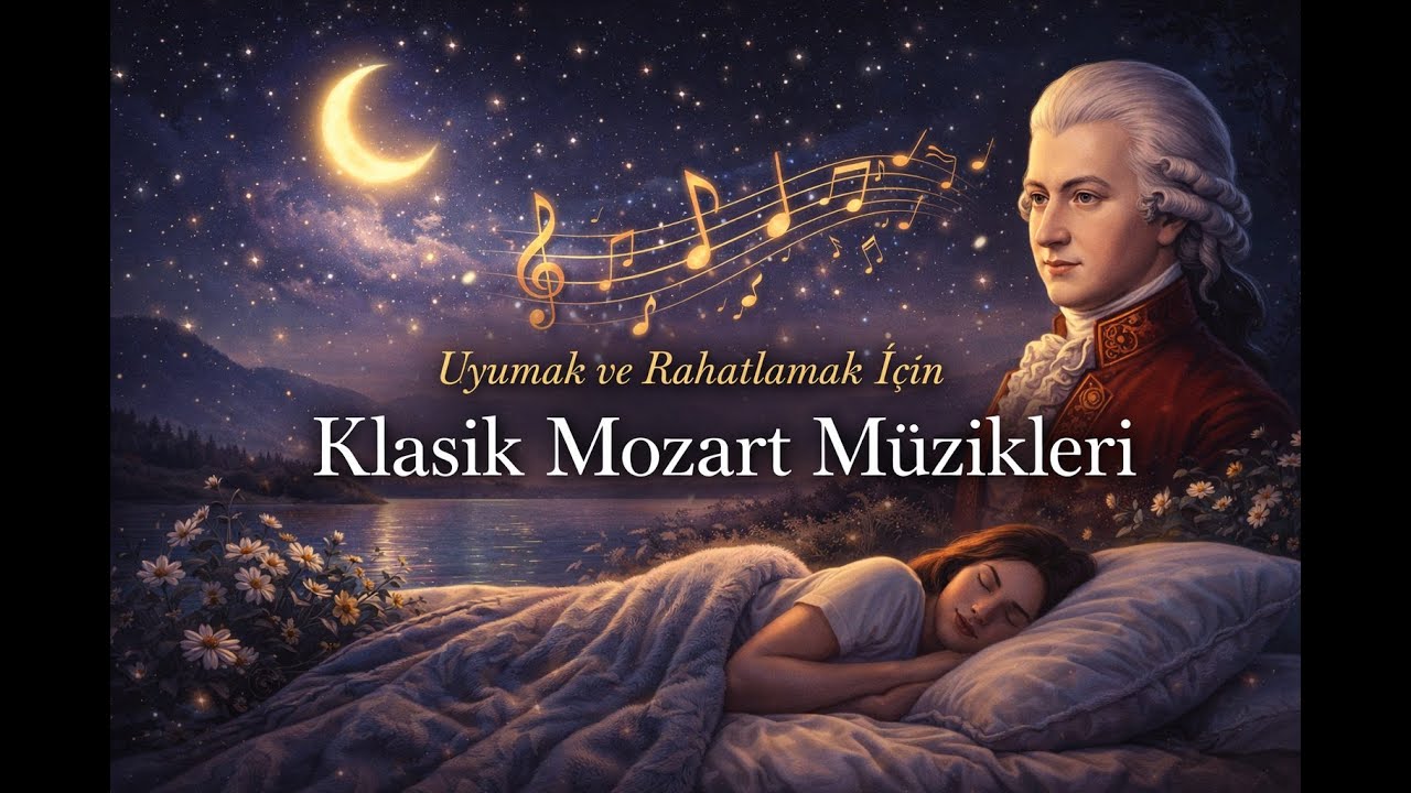 Uyumak ve rahatlamak i&ccedil;in Klasik M&uuml;zik   Mozart  Dinlendirici Rahatlatıcı Sakinleştirici