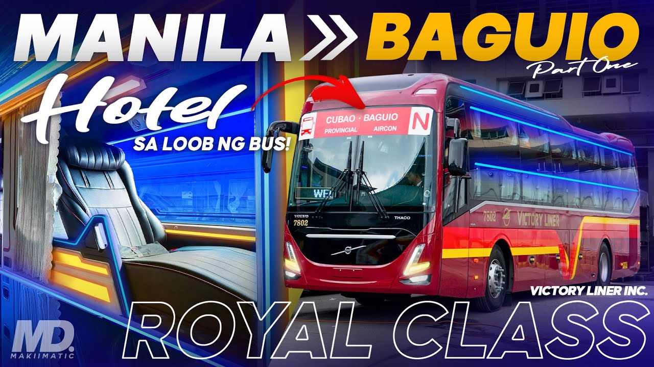 ОТЕЛЬ внутри автобуса! | Из Манилы в Багио | Victory Liner Royal Class