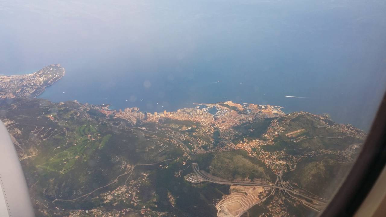 Flying over Monaco