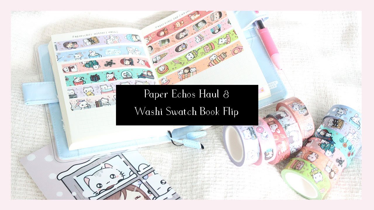 Paper Echos Haul & Washi Swatch Book Flipthrough | Vlogmas Day 4 | Simply Gilded Washi Collection