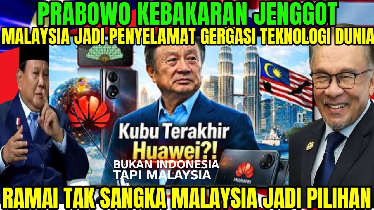 BUKAN INDONESIA TAPI MALAYSIA ‼️ PRABOWO TAK PERCAYA MALAYSIA JDI PENYELAMAT GERGASI TEKNOLOGI DUNIA