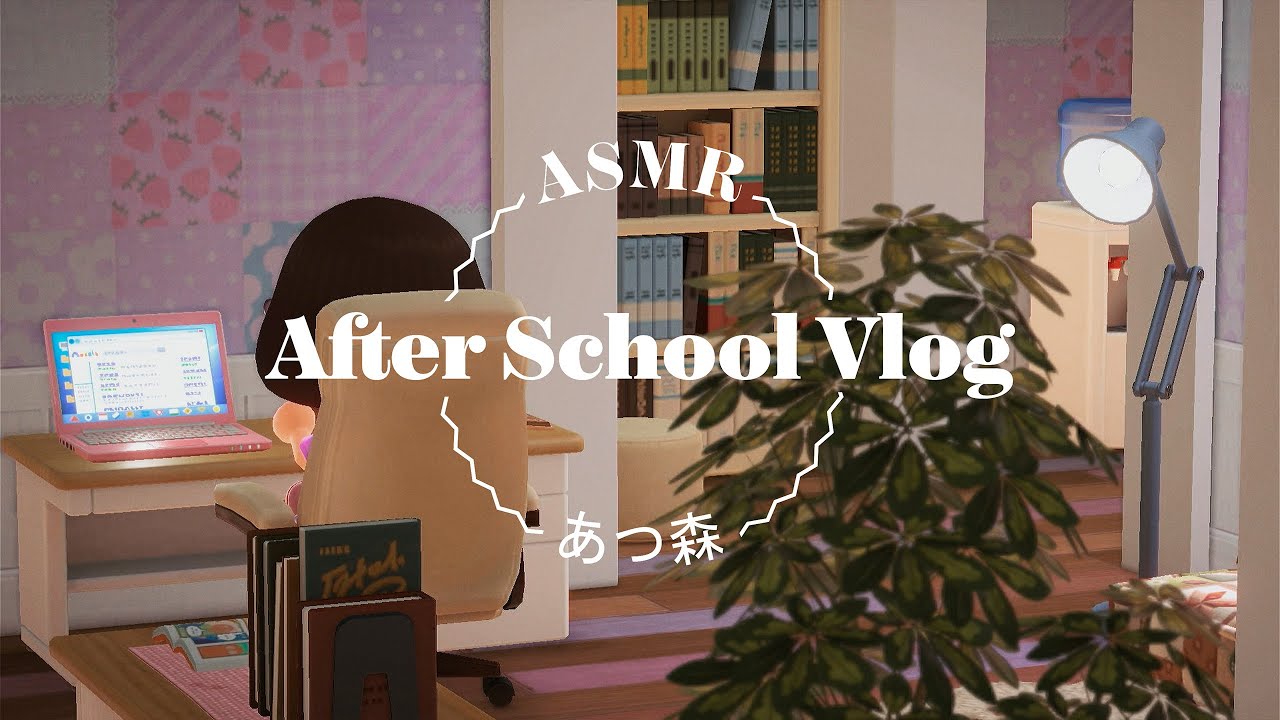 ACNH ASMR Mini Vlog | After School Routine 🌿 Cozy & Relaxing Evening