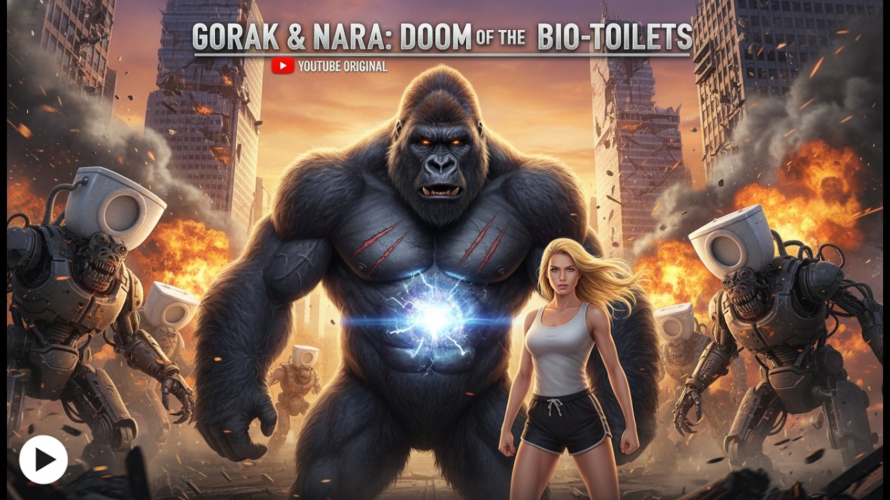 Life 2 Million Years Ago – King Kong and the Single: Gorak vs Bio-Toilets 8K