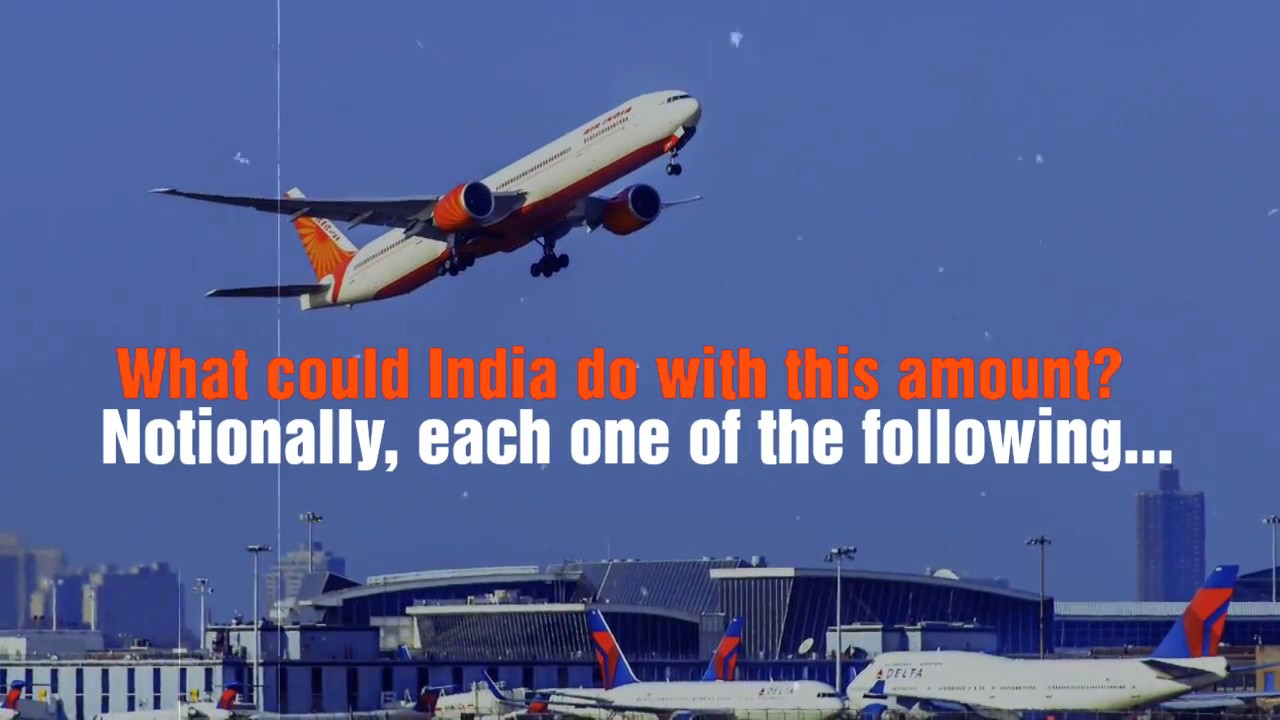 What equivalent of Air India's mountain of debt can do for the country