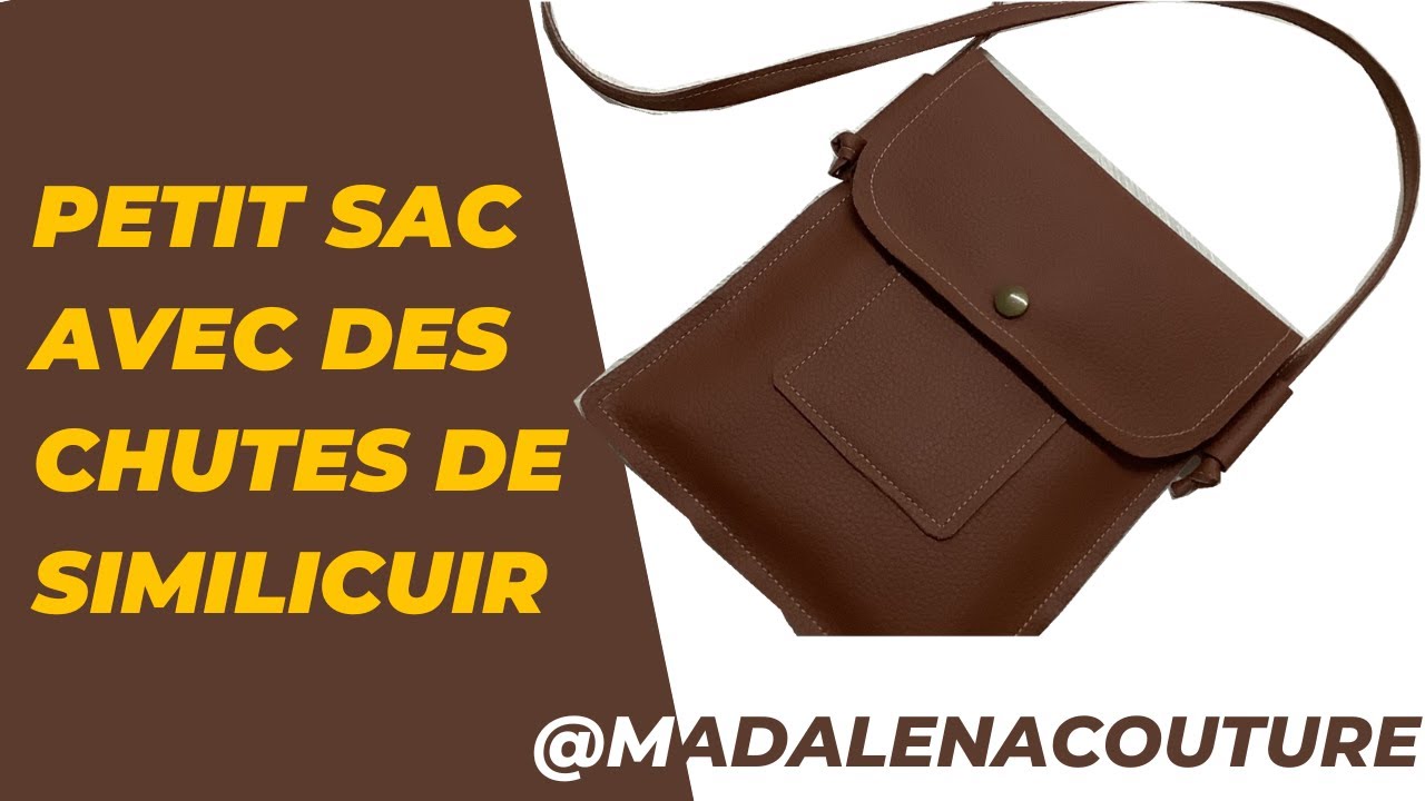 Coudre un petit sac avec des chutes de similicuir - Tuto Couture Madalena