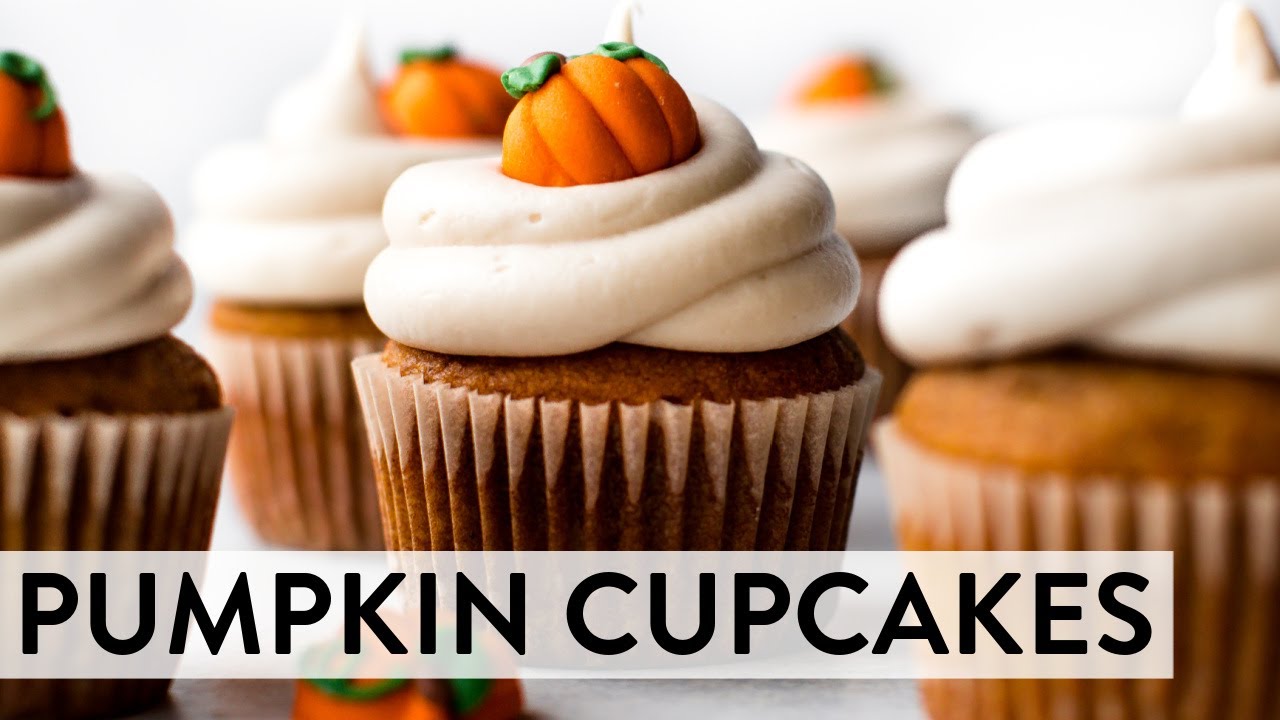 Pumpkin Cupcakes with Cream Cheese Icing | Sally's Baking