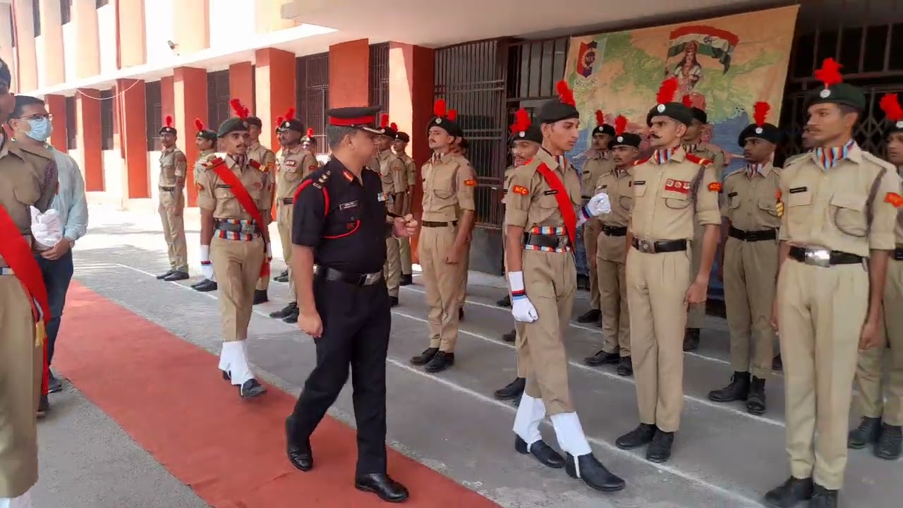 INSPECTION BY CO SIR KHOLWAD COLLAGE NCC