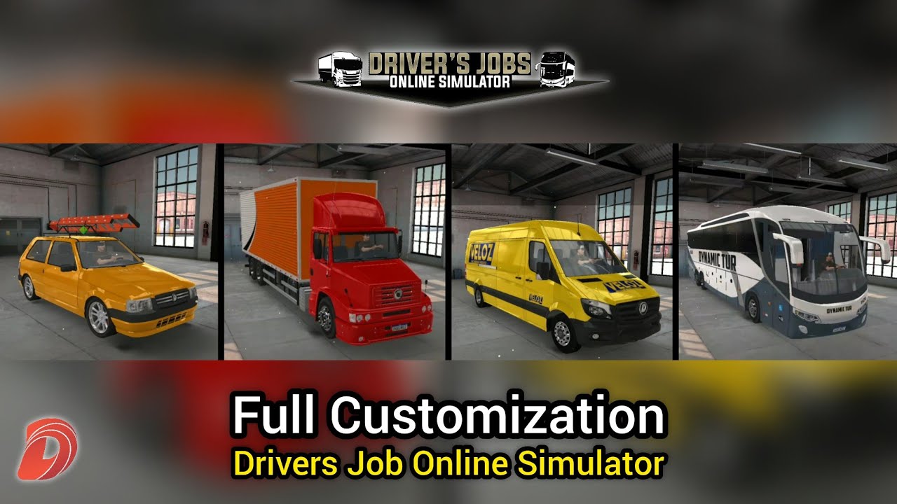 Drivers Jobs Online Simulator - Full Customizations Options (Truck, Car, Bus & Van)