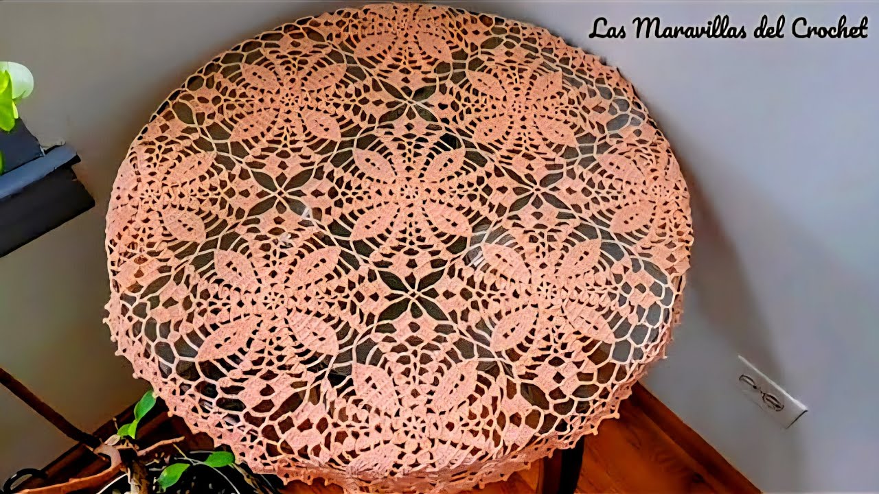 MOTIVOS A CROCHET para mantel,centro o camino de mesa🌺 #crochet #LasMaravillasdelCrochet