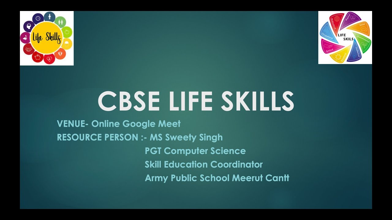 CBSE Life Skills: A Capacity Building Webinar
