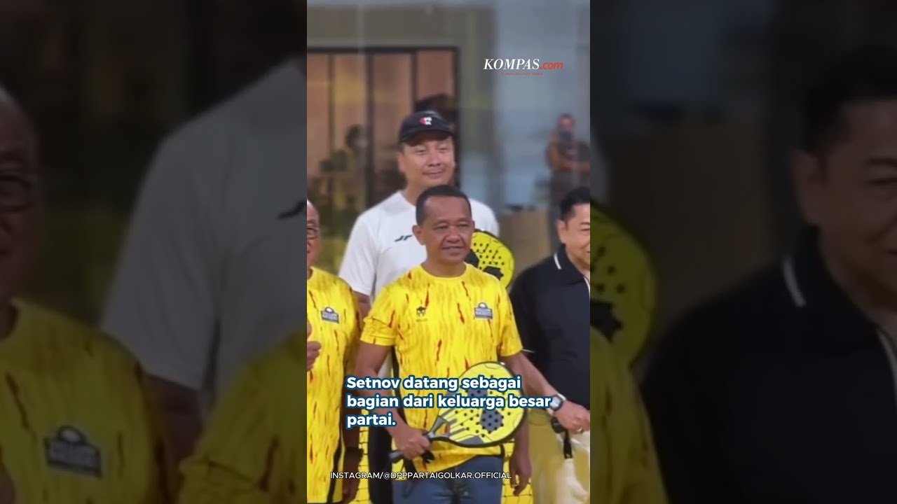Setnov Muncul di Lapangan Padel Golkar, Bahlil: Kan Keluarga Besar