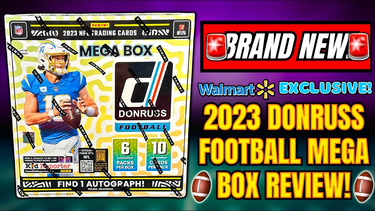 *BRAND NEW!🚨 2023 DONRUSS FOOTBALL MEGA BOX WALMART EXCLUSIVE!🏈 THESE ARE LOADED!🔥