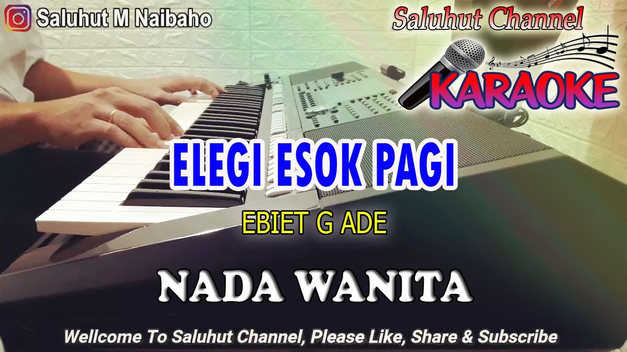 ELEGI ESOK PAGI ll KARAOKE NOSTALGIA ll EBIET G ADE ll NADA WANITA D=DO