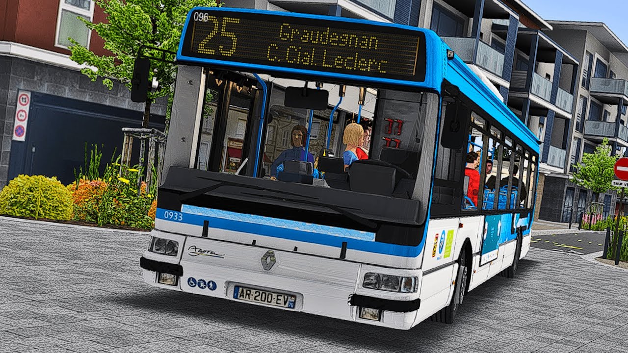 OMSI 2 Saint-Servan v2 | Ligne 25 Verfontaine→ Leclerc Graudegnan | Renault Agora S €2.