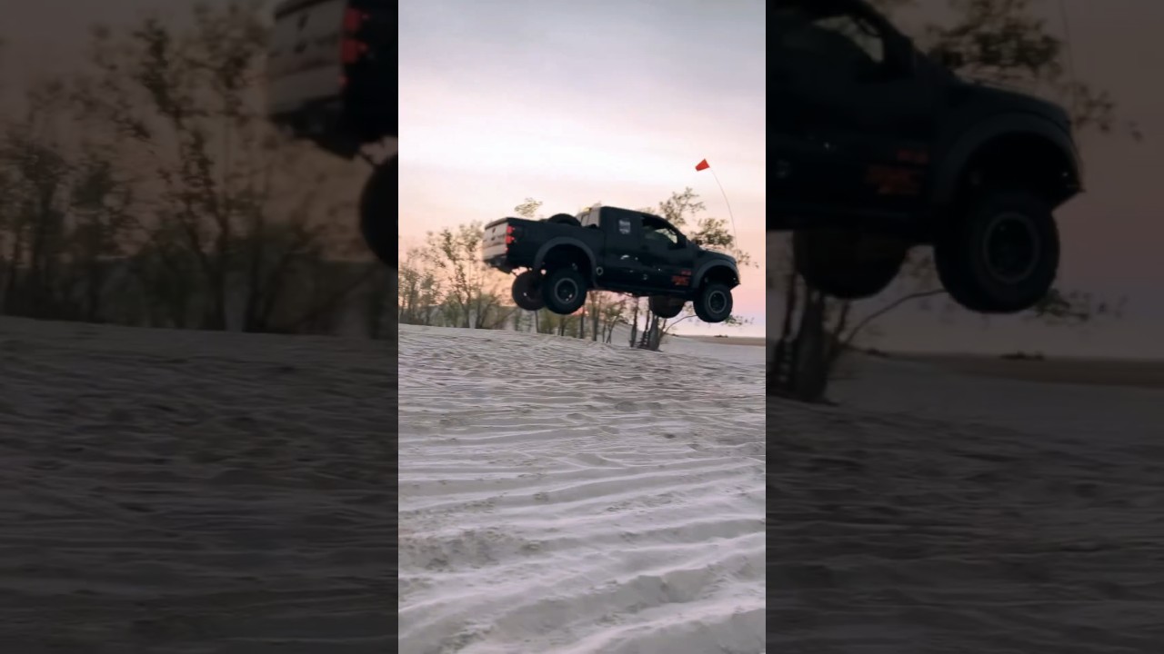 Ford Raptor jumping dunes! #fordraptor #truck #dailydriven #offroad #fullsend