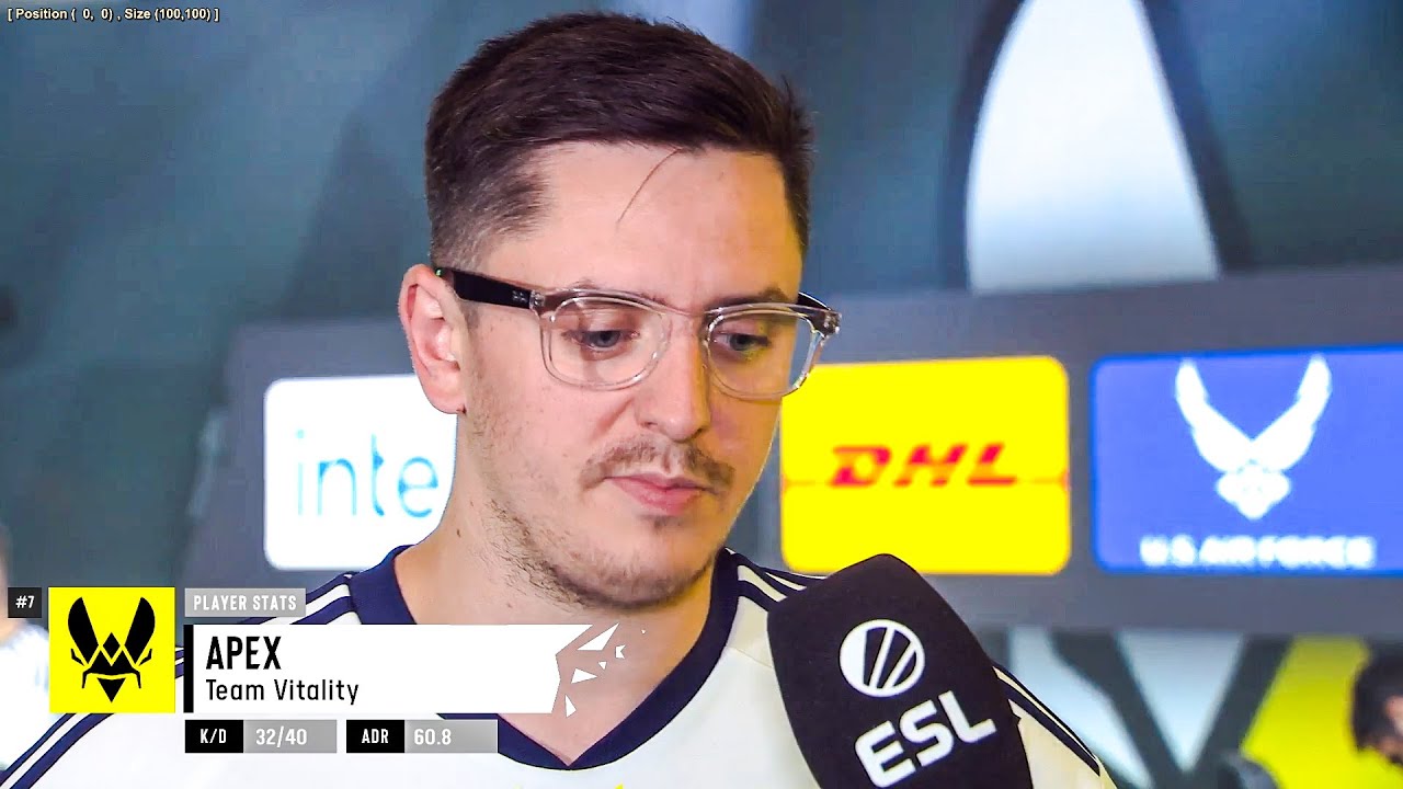 Vitality ApEX - Interview after QUARTER-FINAL vs Outsiders | ESL Pro League Season 16 | CSGO