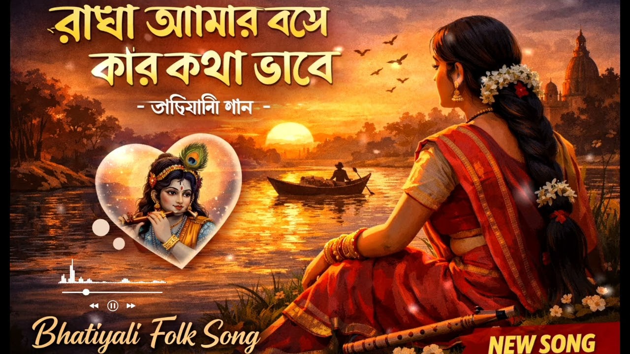 Radha Amar Bosa ✨️🍂 Kar Kotha Vabe | Radhakrishnan Bhatiyali Song |