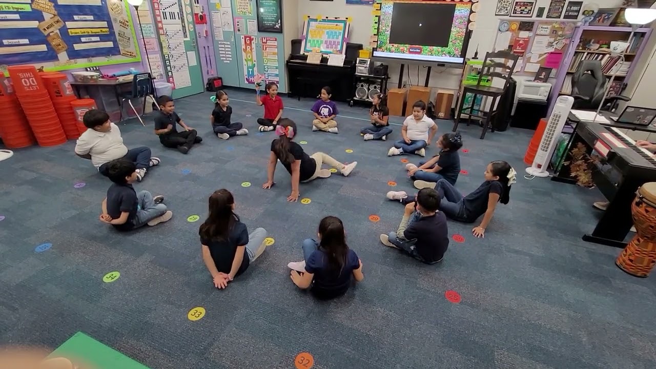 DHE, 2nd grade, El Floron, singing game, Puerto Rico