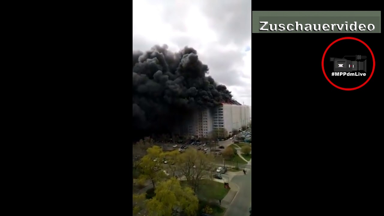 Hochhaus Brand in Hohenschönhausen