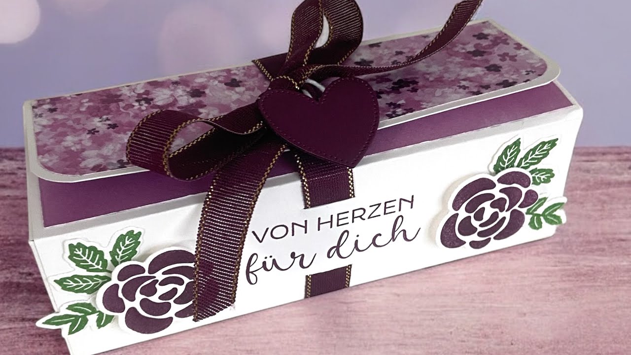 kleine Geschenkschachtel basteln - für viele Anlässe einsetzbar / Letztes Video von bin stempeln