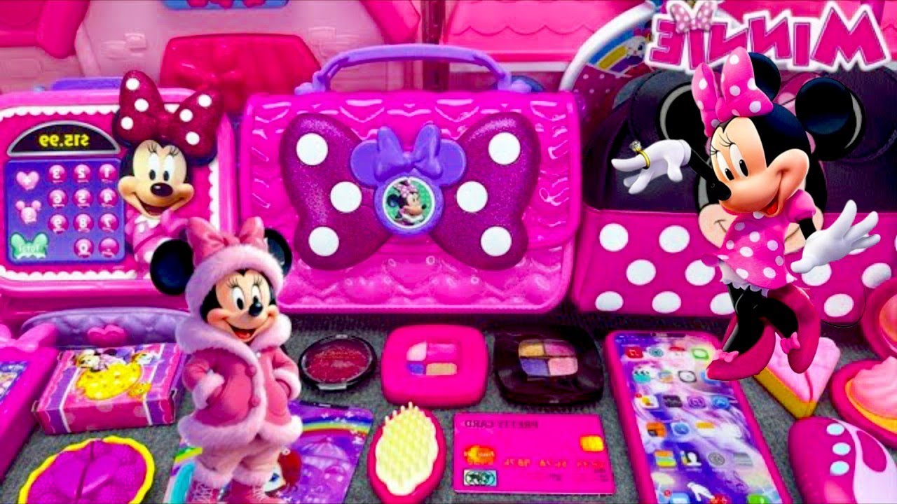 Ultimate ASMR Disney Mickey Minnie Mouse Relaxation Unboxing | Minnie Makeup TOY PLAYSET ASMR