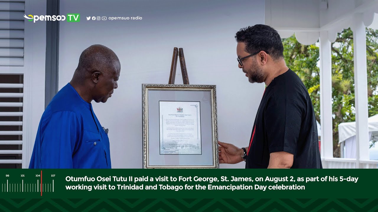 Otumfuo Pays a Visit to Fort George, St. James, Trinidad and Tobago