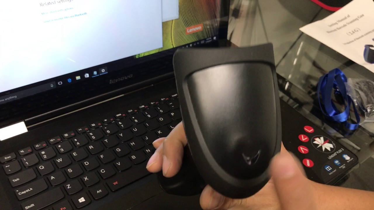 How To Pair A Bluetooth Handheld Barcode Laser Scanner Gun