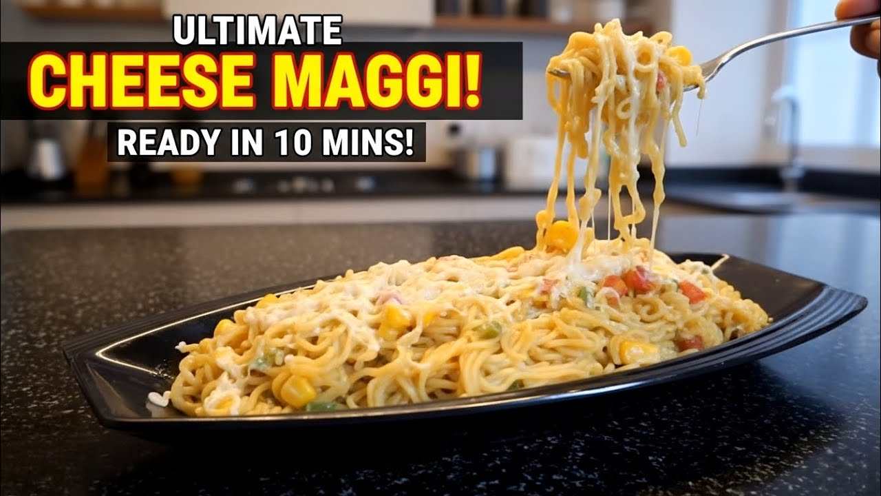 Cheese Maggi Recipe 😍 Street Style Creamy & Cheesy Maggi in 10 Minutes!