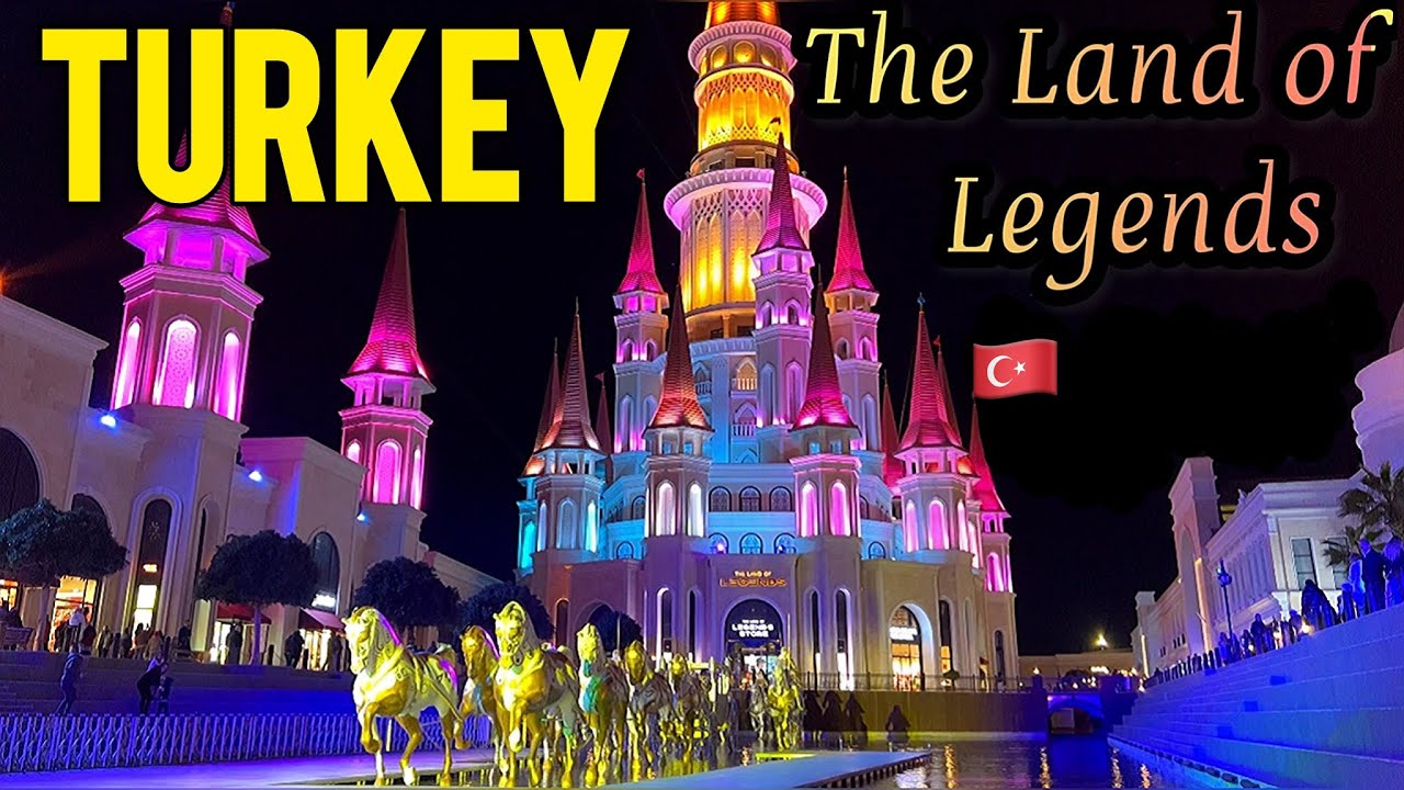 The Land of Legends 2025 Antalya Turkey 🇹🇷 Magical Night Show! [ 4K ] Walking Tour