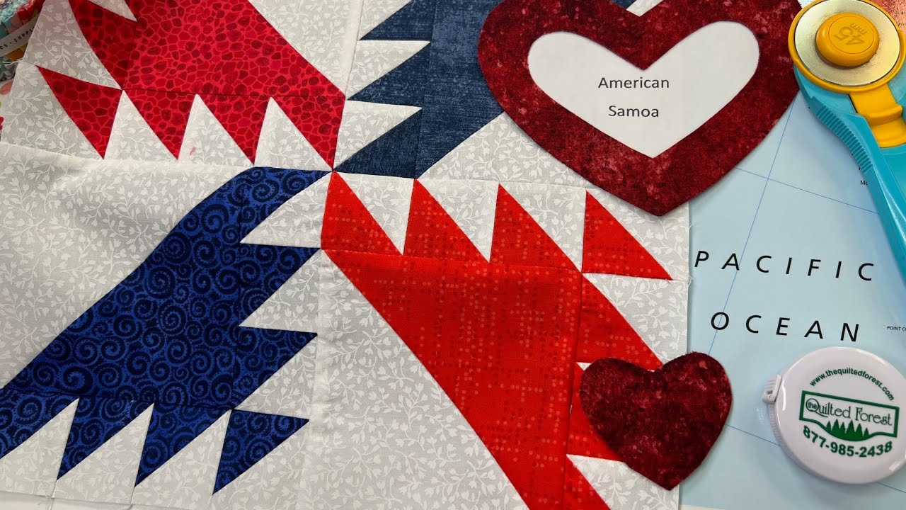 American Samoa - Block 5 of 6 BONUS BLOCKS for the Celebrating the States Block of the Month!