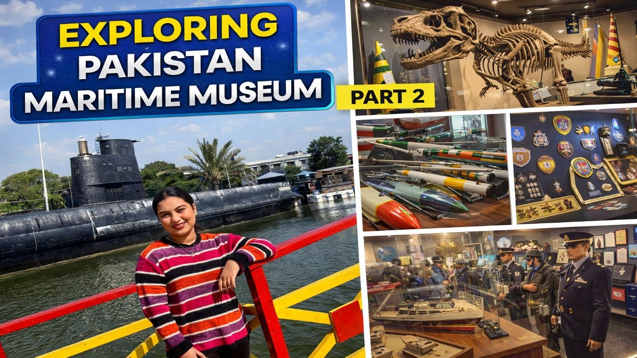 Pakistan Maritime Museum | Dinosaur Skeleton | Achievements Of Pakistan Navy | Last | Yumna Khan