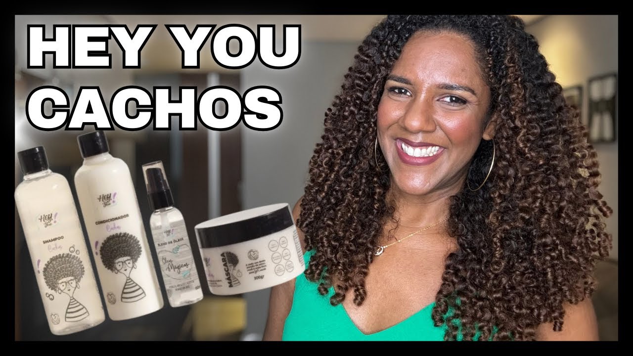 HEY YOU CACHOS Shampoo, condicionador, máscara e óleo