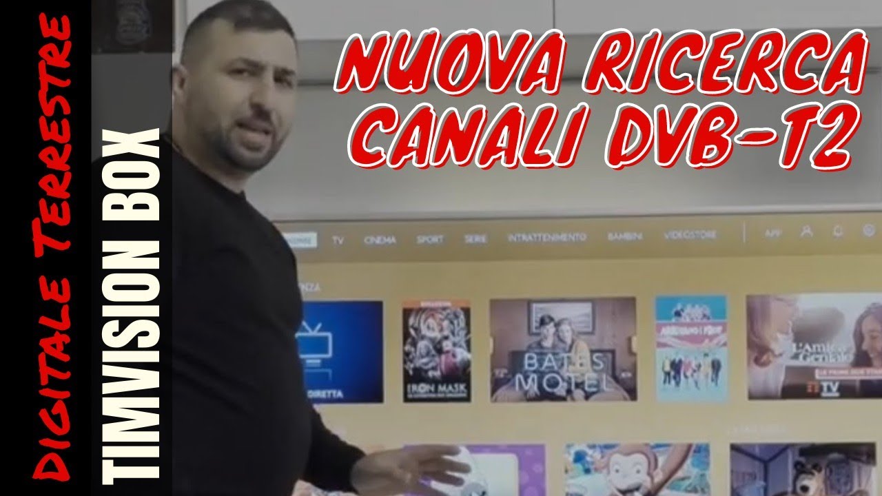 Timvision Box Nuova ricerca Canali Digitale Terrestre decoder  DVB -T2