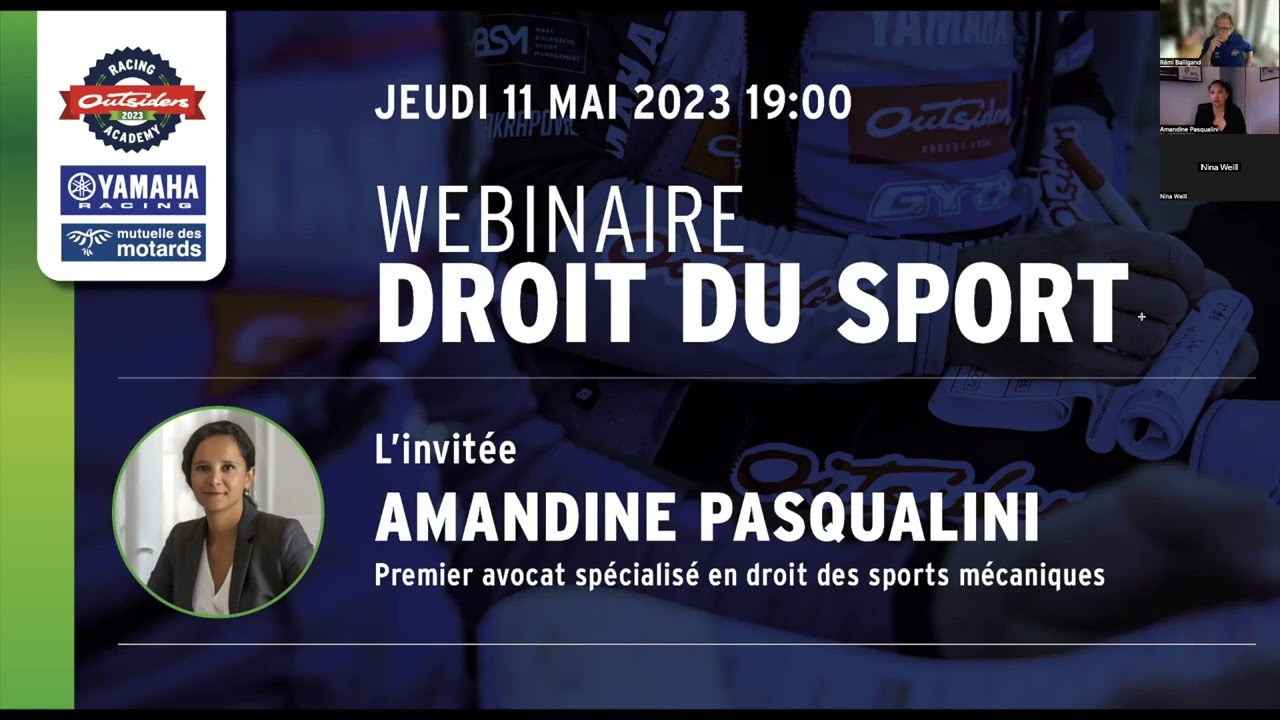 Webinaire Droit du Sport 2023