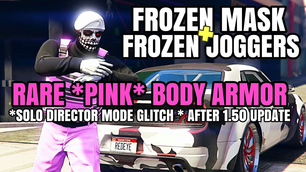 GTA 5 ONLINE - FREEZE MASK + FROZEN JOGGERS | *SOLO* DIRECTOR MODE GLITCH | RARE *PINK* ARMOR OUTFIT