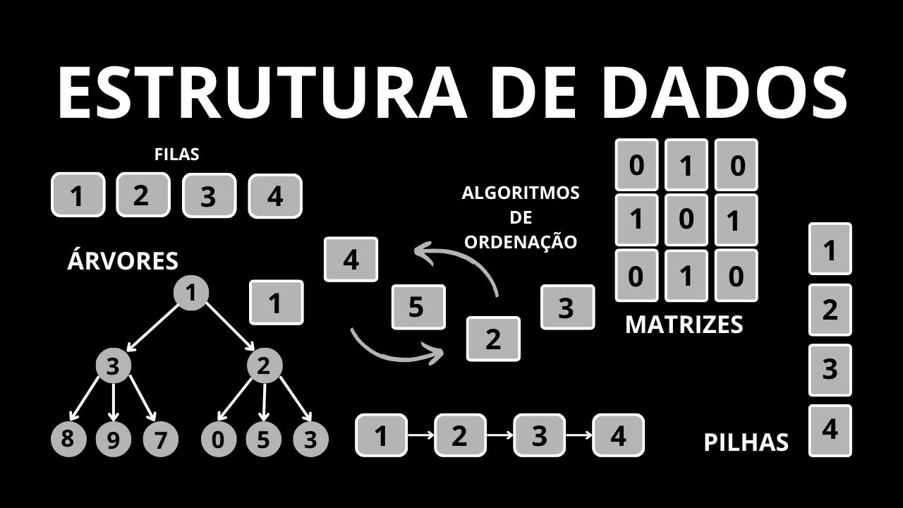 Estruturas de Dados: Pilhas, Filas, Listas, Árvores e Algoritmos de Ordenação