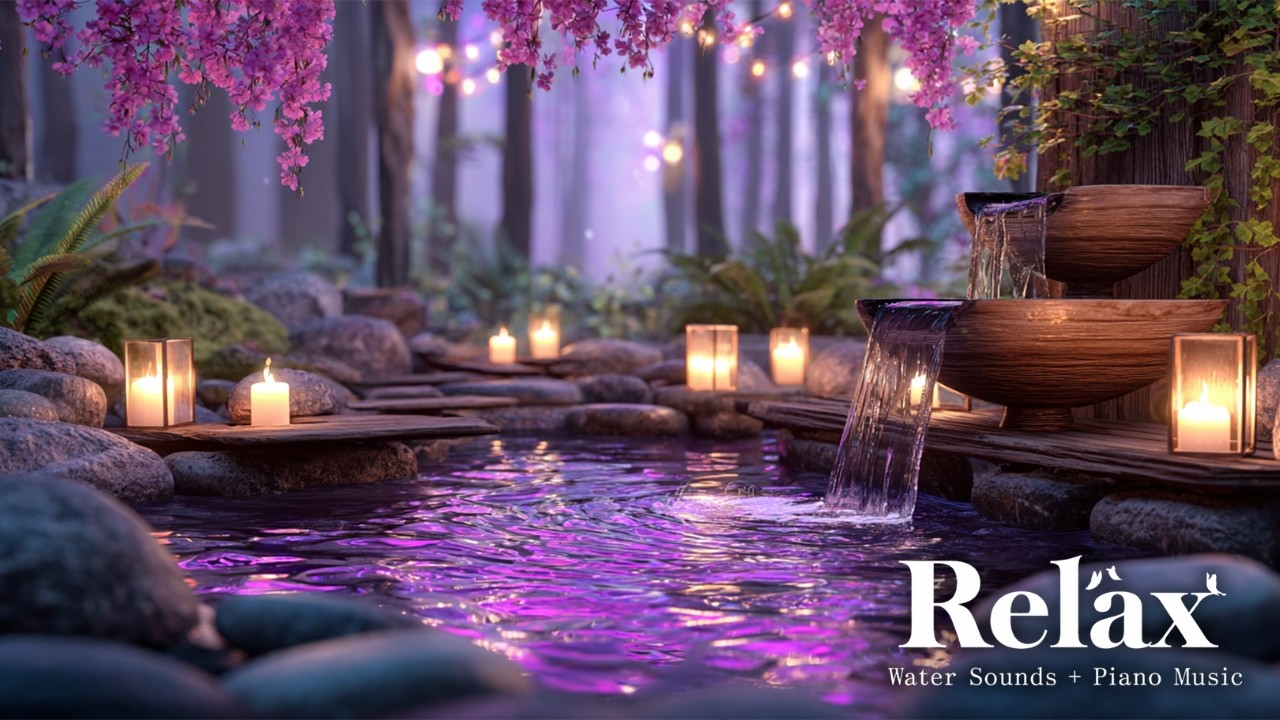 Soothing Piano & Stream Sounds 🌿 Relax Body, Quiet Mind, Anxiety Relief and Sleep Deeply