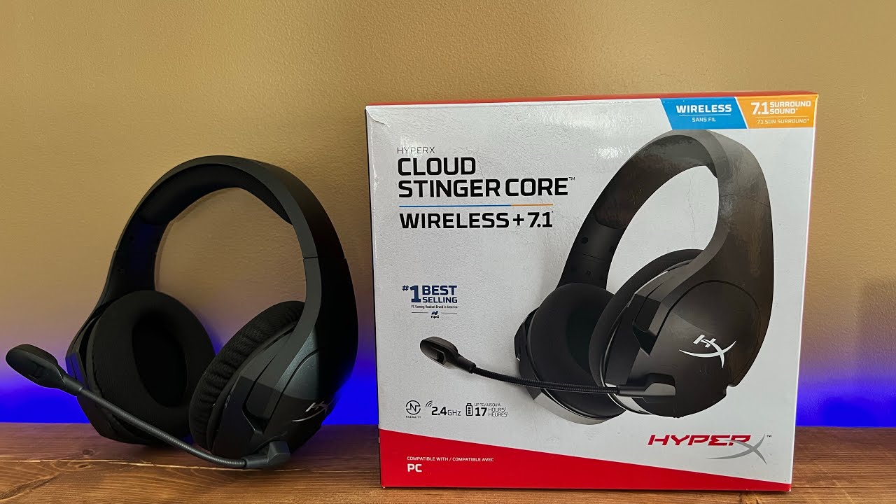 Hyper X Cloud Stinger Core Wireless 7.1 Headset Unboxing and Review