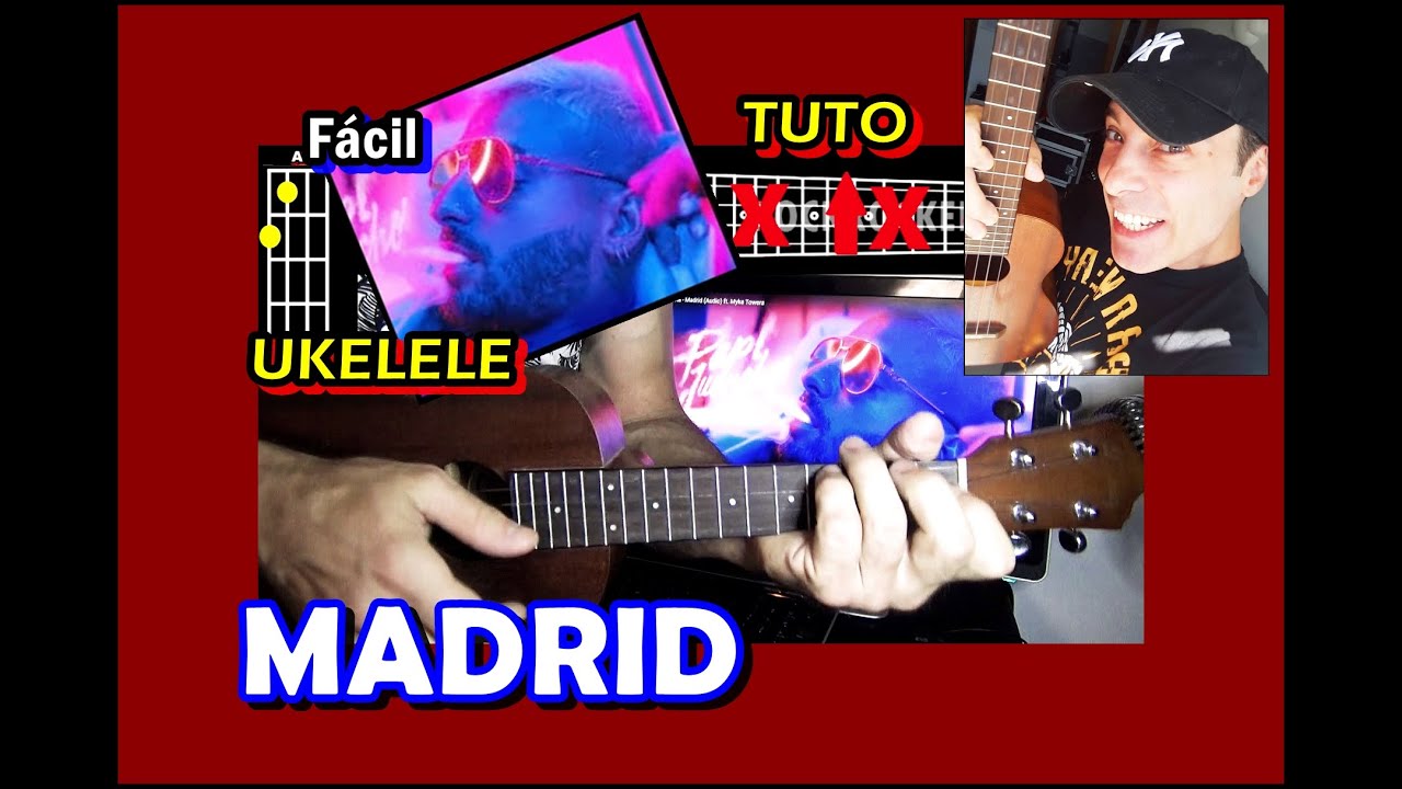Cómo tocar MADRID  - MALUMA ft MYKE TOWERS (UKELELE) Acordes y acompañamiento TUTORIAL