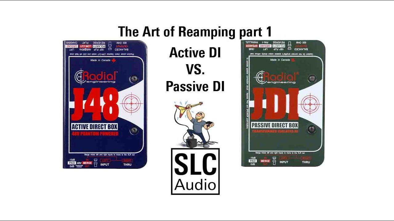 The Art of Reamping Part 1: Using an INLINE DI active vs passive